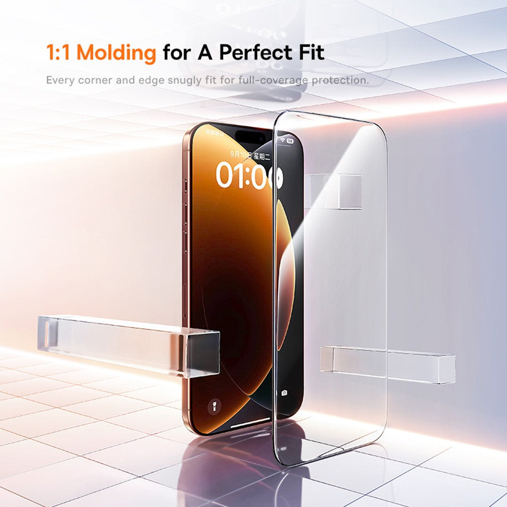 Baseus iPhone 17 Pro Max Crystal Diamond Series HD Tempered Glass Dust-free Chamber II