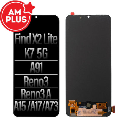 AMPLUS OLED Screen Digitizer Replacement for OPPO Find X2 Lite / K7 5G / A91 / Reno3 / Reno3A / F15 / F17 / A73 (2020)