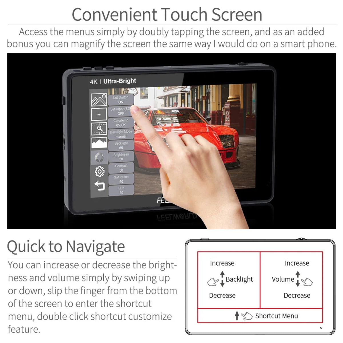 Feelworld LUT7S 7" 4k Monitor