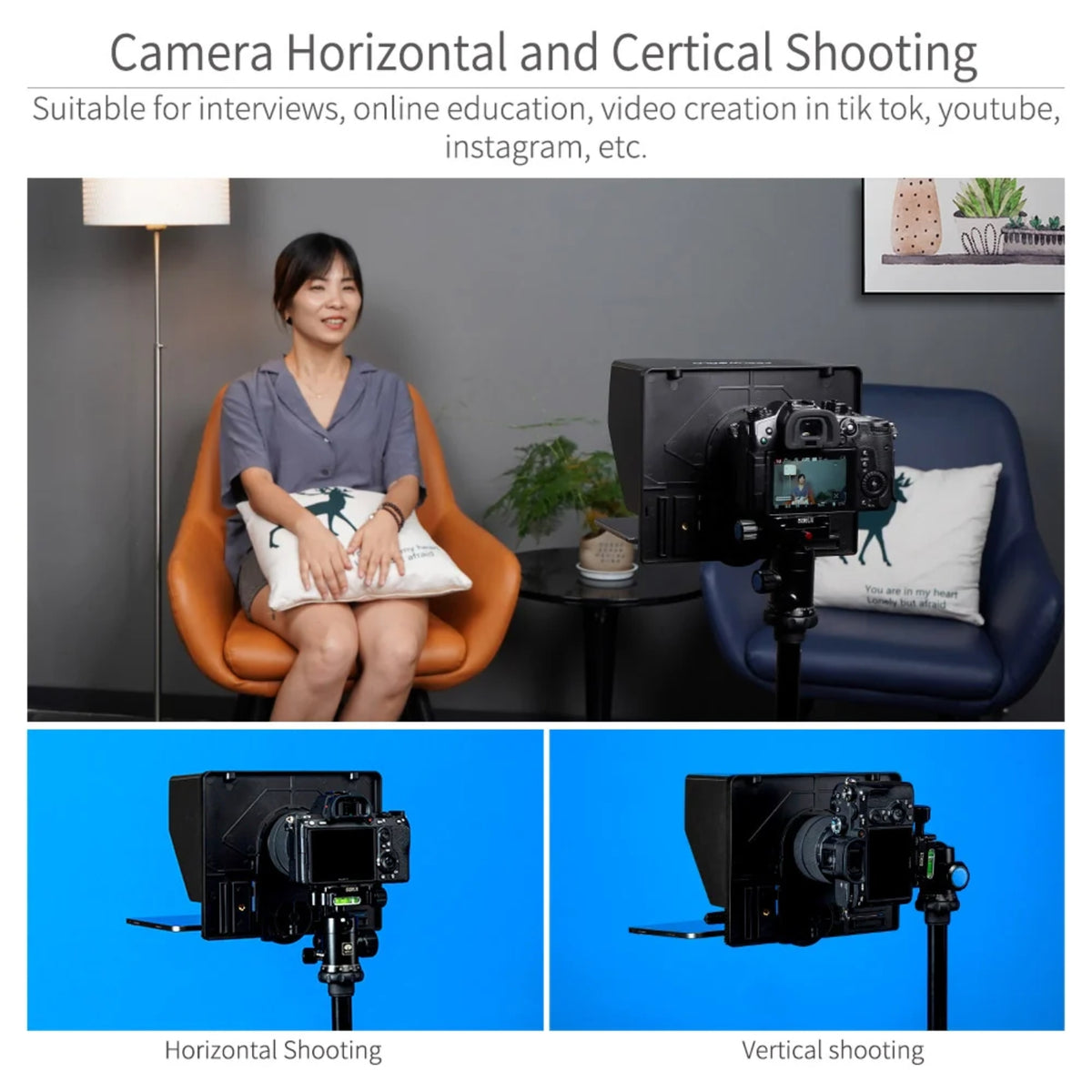 Feelworld TP10 10" Portable Teleprompter