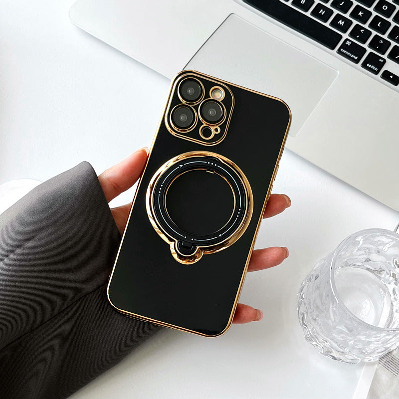 Magnetic Suction Rotating Stand Phone Case For iPhone 14