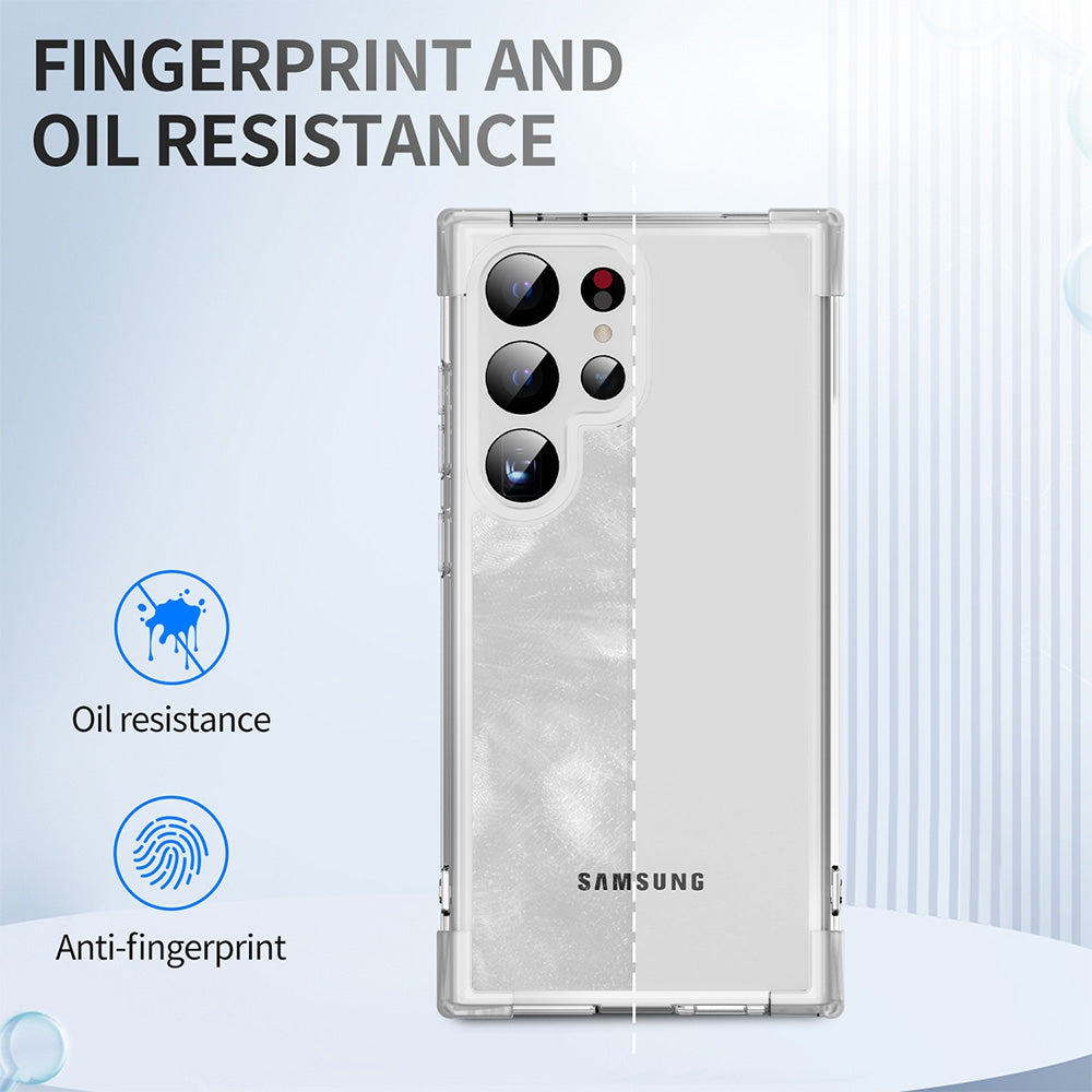 Anti-Shock Space Protective Clear Case Cover for Samsung Galaxy S24 Ultra-Transparent