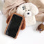 3D Plush Teddy Pet Dog Cute Soft Phone Case Back Cover For iPhone 15 - MyMobile