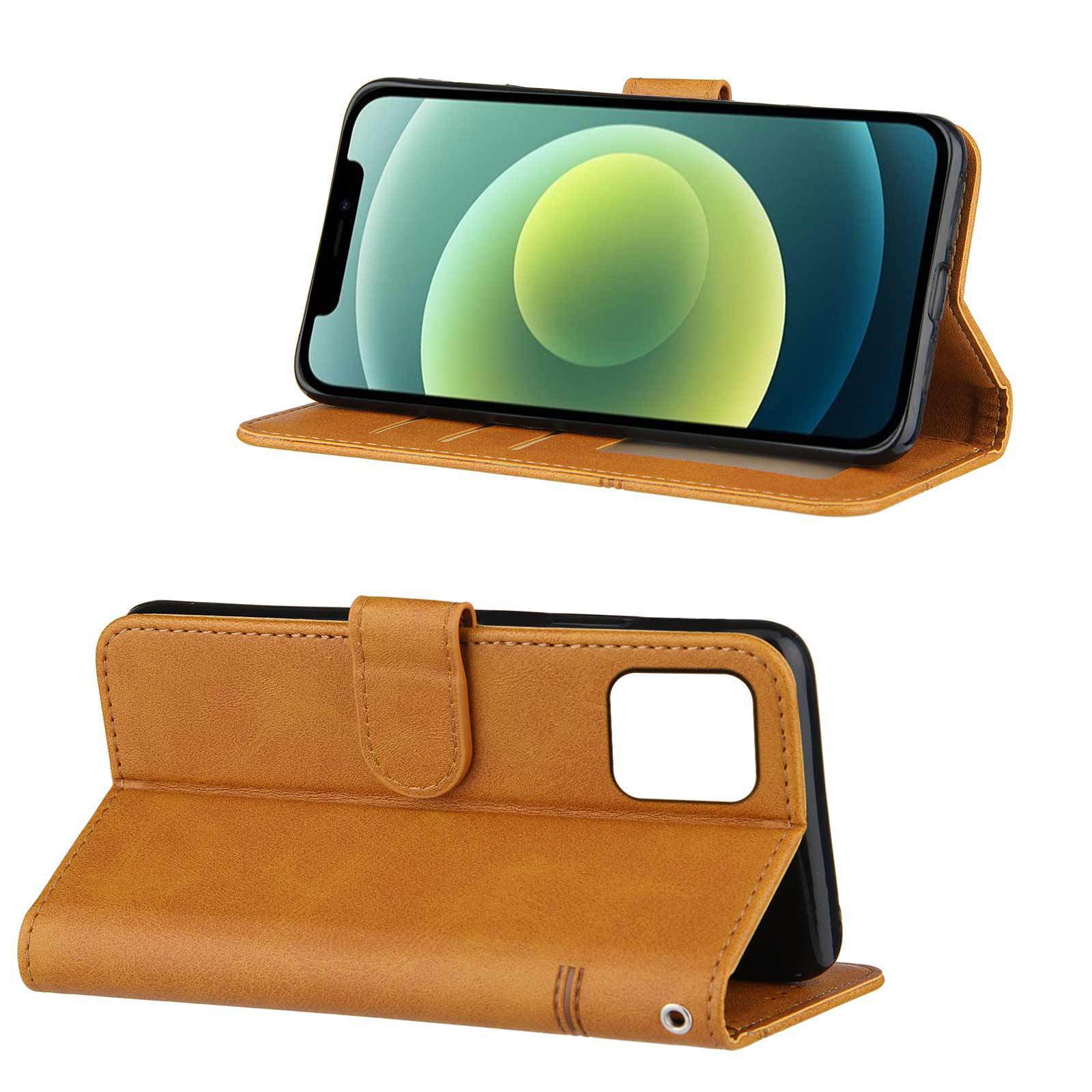 Calf Pattern Mobile Phone Case Card Holder Holster - MyMobile