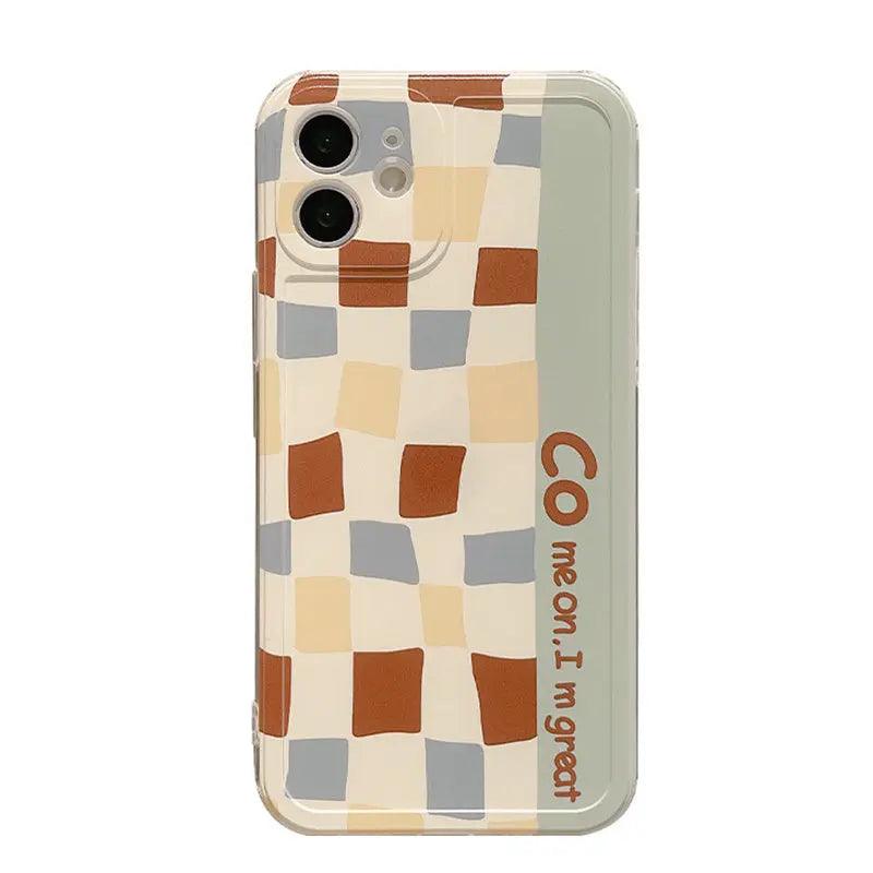 Retro Lattice Suitable Mobile Phone Case Online Only