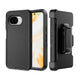 Shockproof Robot Armor Hard Plastic Case Cover with Belt Clip for Google Pixel 10A
