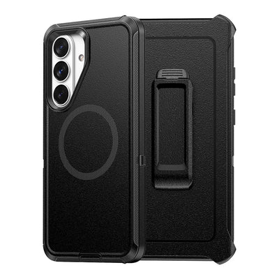 Shockproof Robot Armor Hard Plastic Case Cover with Belt Clip with Magnetic Ring for Samsung Galaxy S26 Plus
