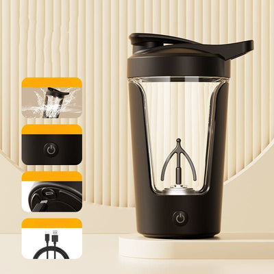 400ML 14oz Electric Protein Powder Mixing Cup Automatic Shaker Mixer Shake Bottle Milk Coffee Blender Kettle Fro Gym 1200mAh - MyMobile