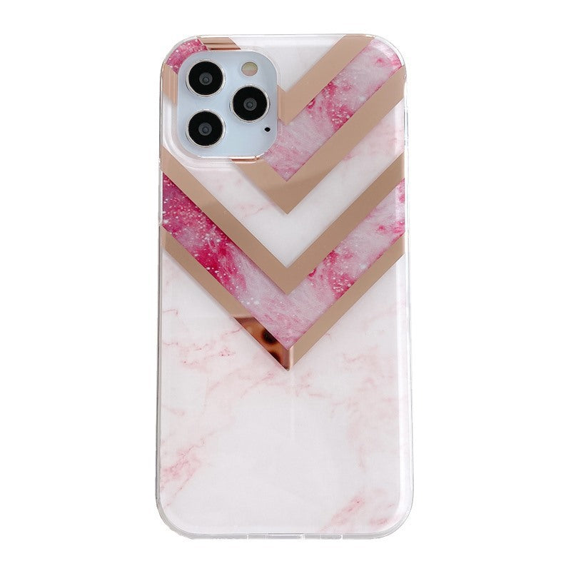 Electroplating mosaic marble phone case - MyMobile