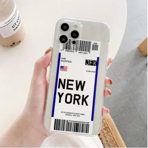 Airline Ticket Tpu Mobile Phone Case - MyMobile