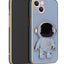 3D Astronaut Phone Case Anti-Drop Electroplating Bracket For iPhone 14