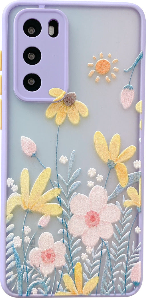 Embossed flower phone case For Huawei P 40