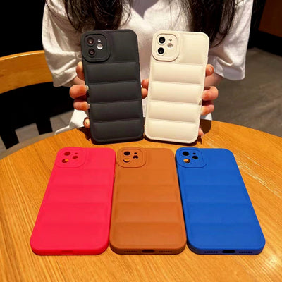 Pupil Down Jacket Mobile Phone Shell For iPhone 14