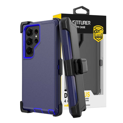 Shockproof Robot Armor Hard Plastic Case Cover with Belt Clip for Samsung Galaxy S24 Ultra