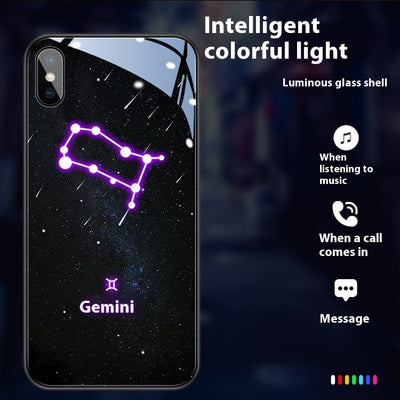 Creative Call Light 12 Constellation Phone Case For iPhone 15