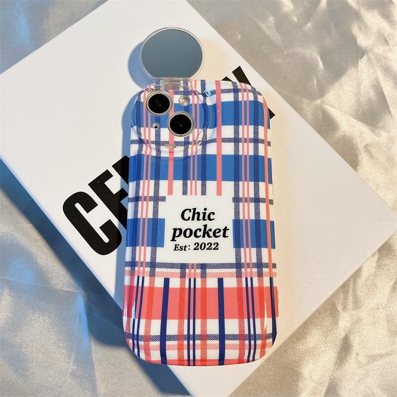 Small High End Striped Plaid Mobile Phone Shell - MyMobile