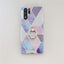 Electroplating mosaic marble ring phone case For Huawei P 40