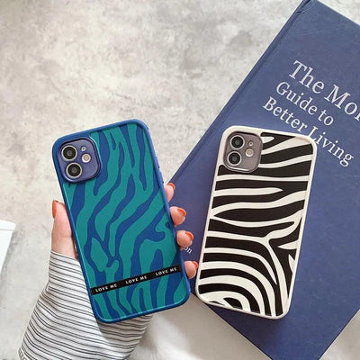 Fine Hole Mobile Phone Case Zebra Pattern Online Only