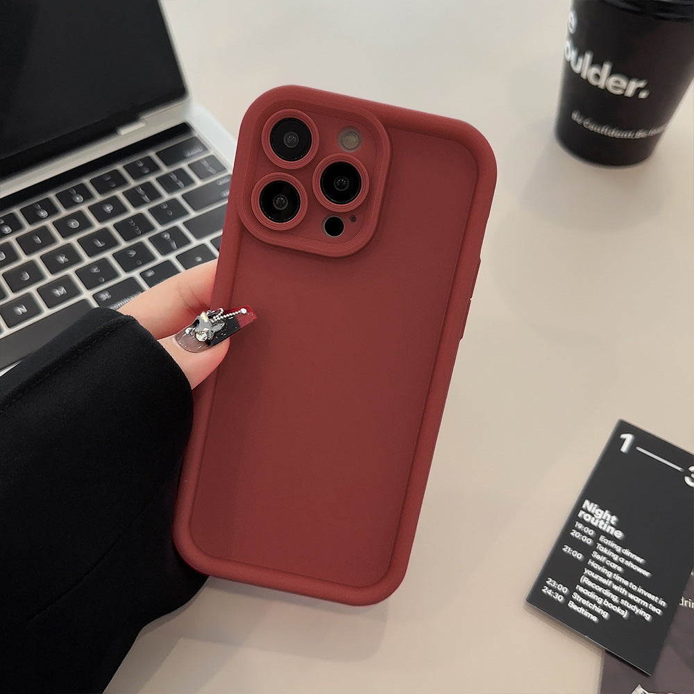 Solid Color All-inclusive Silicone Phone Case For iPhone 16