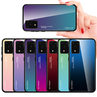 Gradient glass phone case For Samsung Galaxy A series