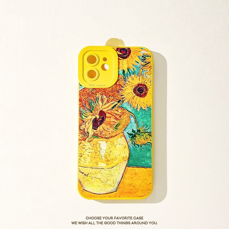 Sunflower Phone Case Silicone Phone Case For iPhone 14