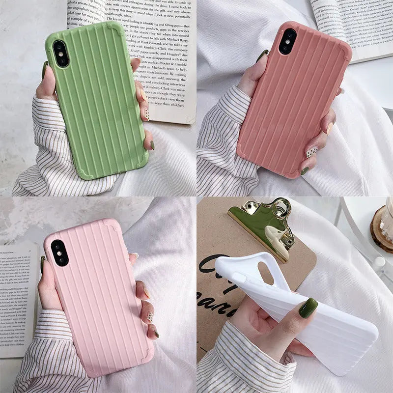 Solid color tpu suitcase phone case Online Only