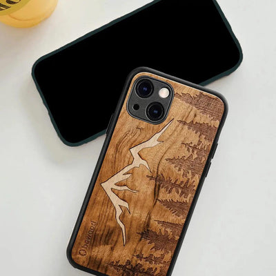 Solid Wood Mobile Phone Glass Case Online Only