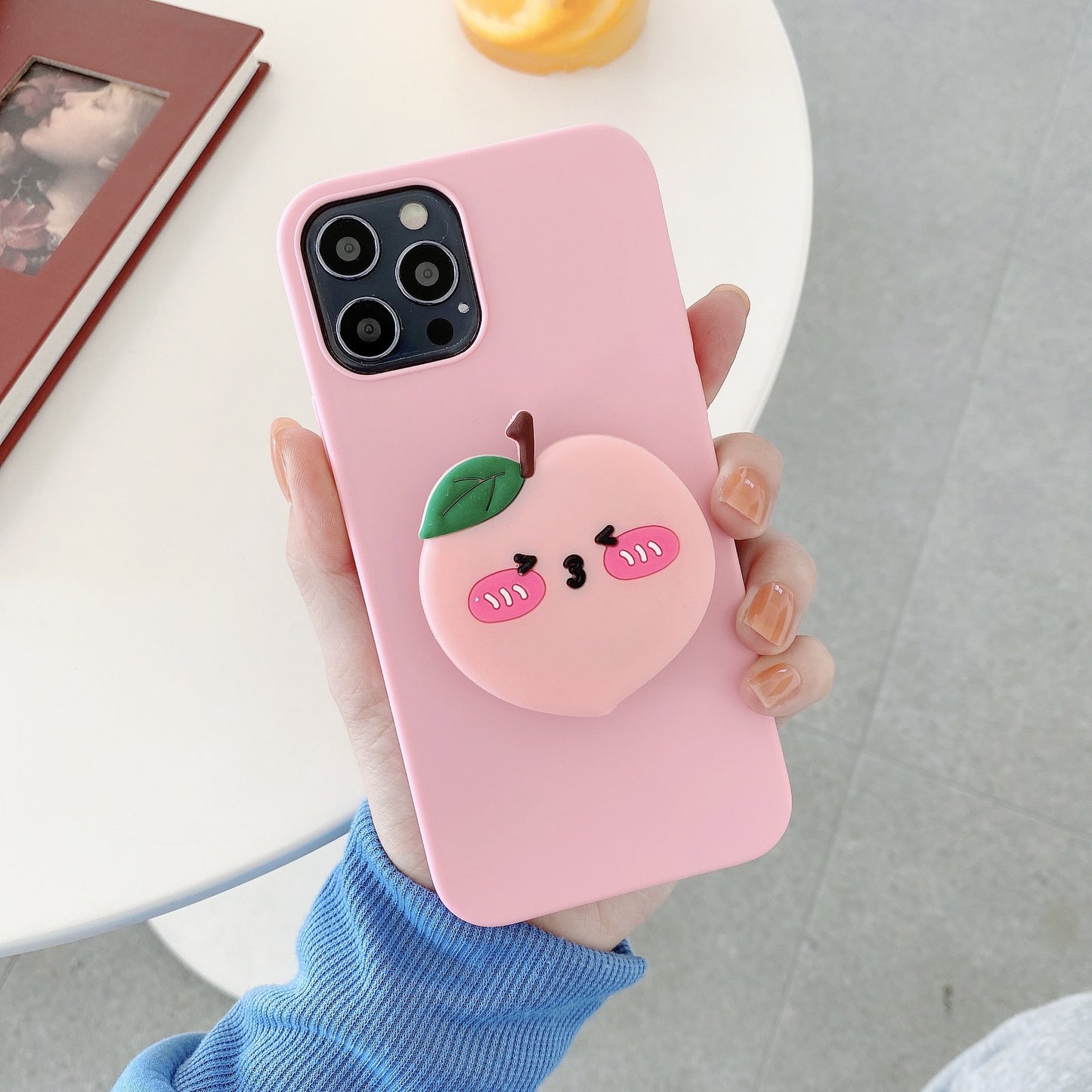 Cute Fruit Holder Phone Case For iPhone 14