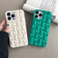 Women's Fashion Woven Check Cell Phone Case For iPhone 14