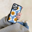 Creative And Simple Flower Plush Phone Case For iPhone 15