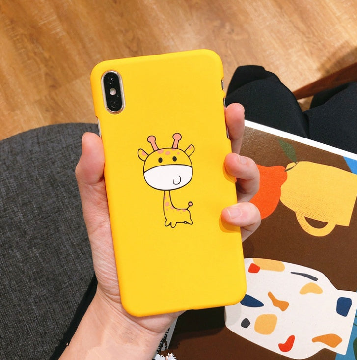 Compatible With Apple, Funny Cartoon Giraffe Phone Case For 7 8 Plus TPU Silicone Back Cover For X XR XS Max 6 6S Plus Soft Cases - MyMobile