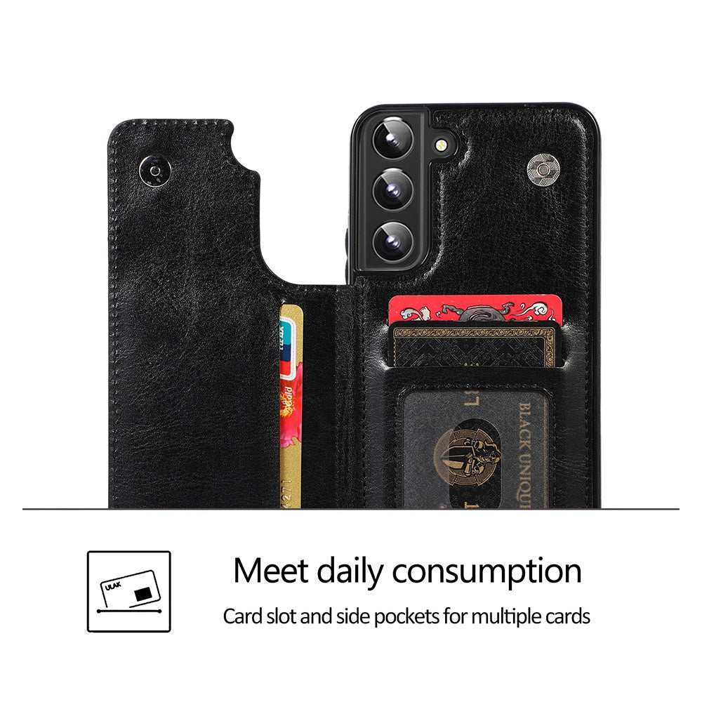 Back Flip Leather Wallet Cover Case for Samsung Galaxy S23 Plus