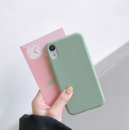 Mobile Phone Shell Frosted Silicone Solid Color Soft Shell Material - MyMobile