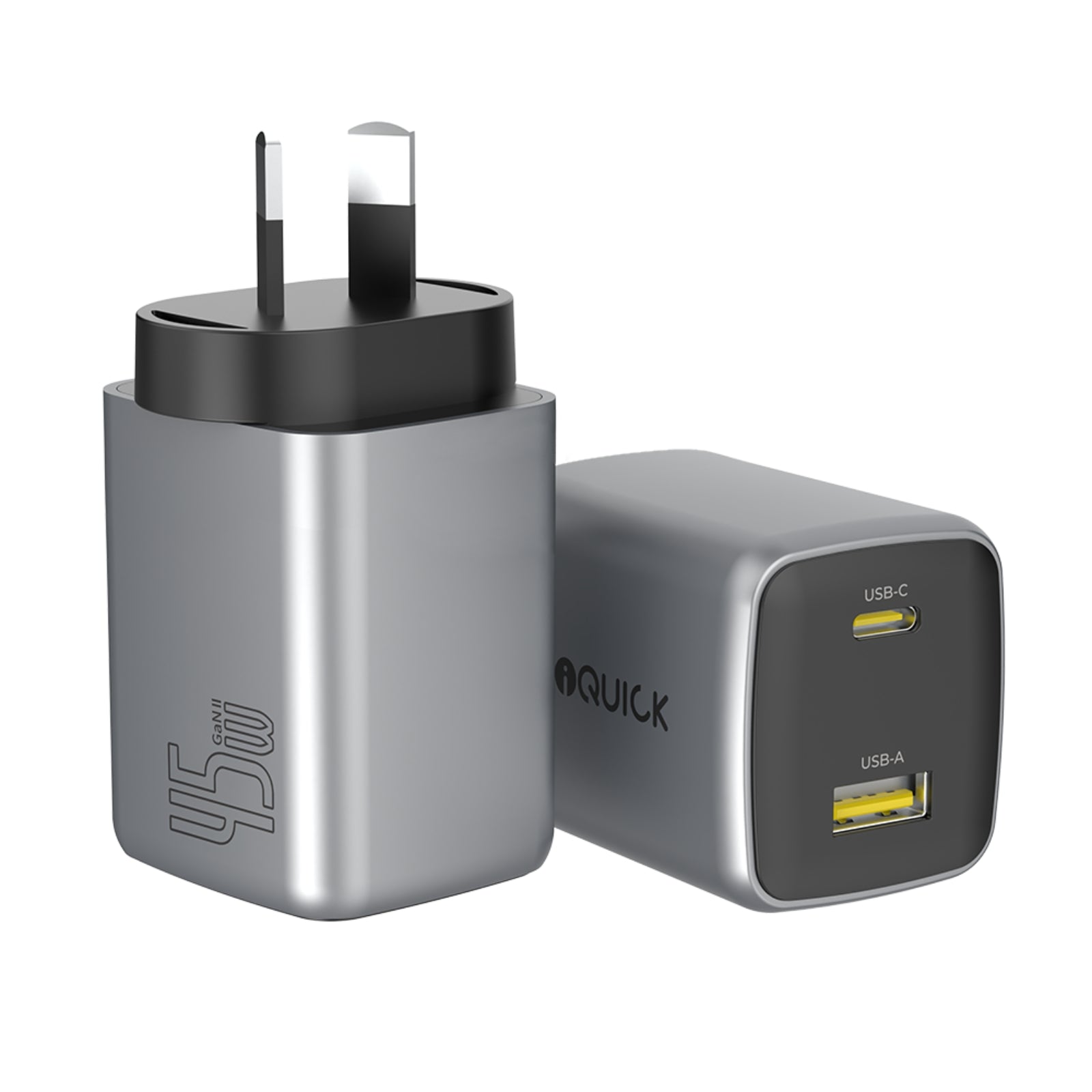 iQuick NANO ENERGY 2 45W PD3.0 USB-C and USB-A Ports Charging Adapter - MyMobile