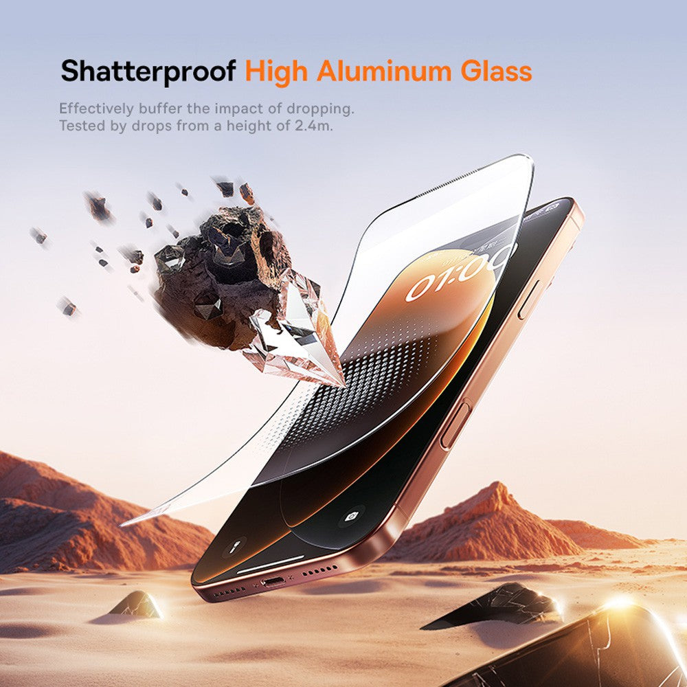 Baseus iPhone 17 Pro Max Crystal Diamond Series HD Tempered Glass Dust-free Chamber II