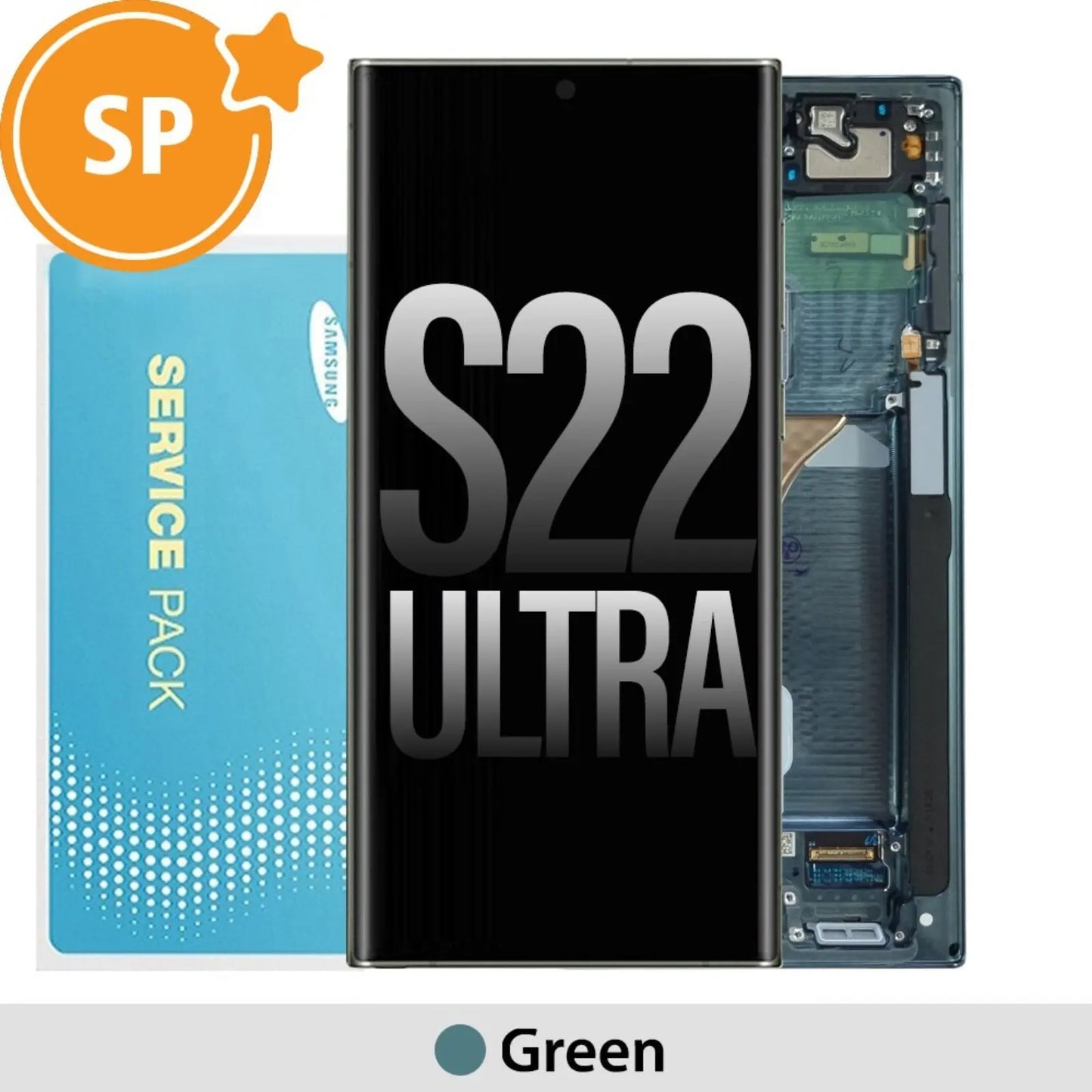 Samsung Galaxy S22 Ultra 5G S908B OLED Screen Replacement Digitizer (Service Pack) - MyMobile