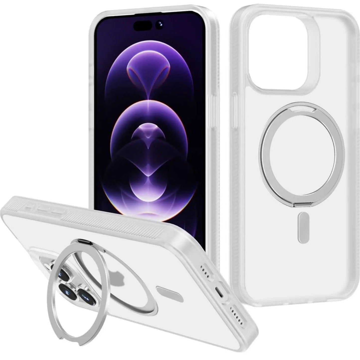 ReDefine 360Â° Rotation Stand Magnetic Matte Case for iPhone 15 Plus