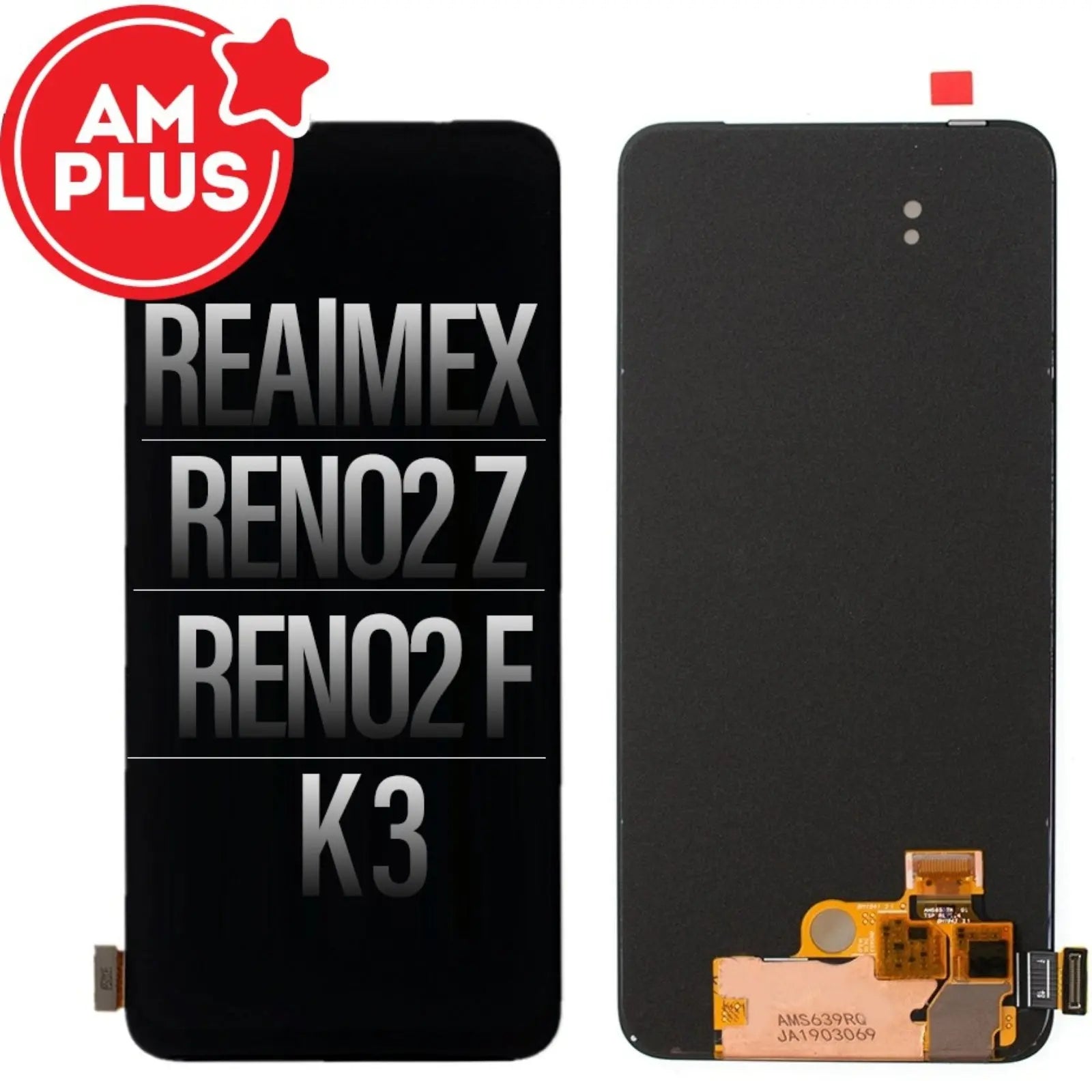 AMPLUS OLED Screen Digitizer Replacement With Fingerprint for OPPO Reno2 F/ Reno2 Z / K3 / RealmeX - MyMobile