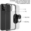 Ring Holder Military Shockproof Car Magnetic Case For Iphone 14 Pro