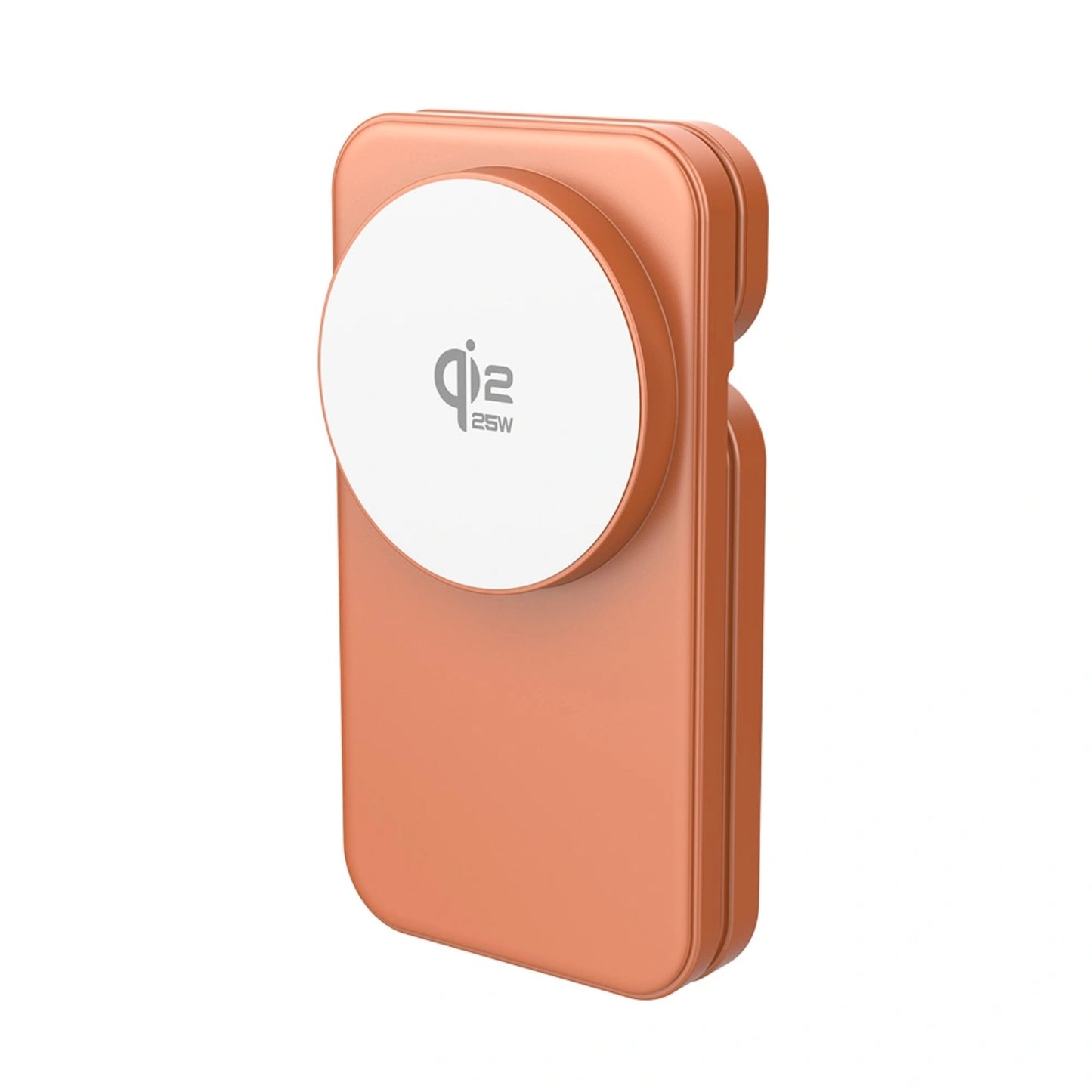 REDEFYNE Qi2.2 25W 3-IN-1 Portable Wireless Charger - Orange (with 45W USB-C Charger Plug & 1M USB-C Cable) (Compatible with Apple Watch)