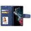 Hanman 2 in 1 Detachable Magnetic Flip Leather Wallet Cover Case for Samsung Galaxy S25 Ultra-Navy