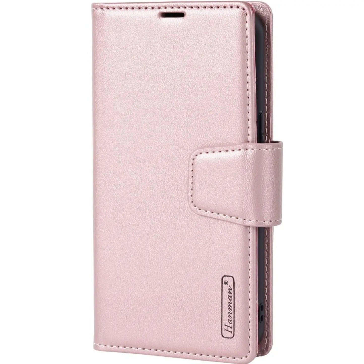 Hanman 2 in 1 Detachable Magnetic Flip Leather Wallet Cover Case for iPhone 15