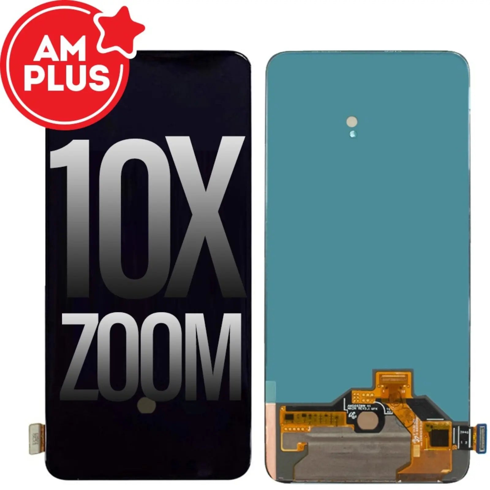 AMPLUS OLED Screen Digitizer Replacement With Fingerprint for OPPO Reno 10X zoom - MyMobile