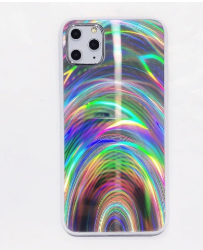 Rainbow Pattern Jelly Shell For iPhone 14