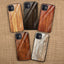 Wood Grain Glass Fashion Mobile Phone Protective Case Online Only