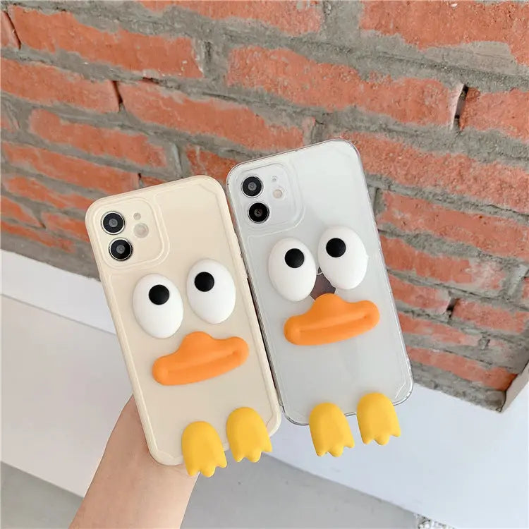 Compatible with  , Three-dimensional Cartoon Duck All-inclusive Phone Case Online Only