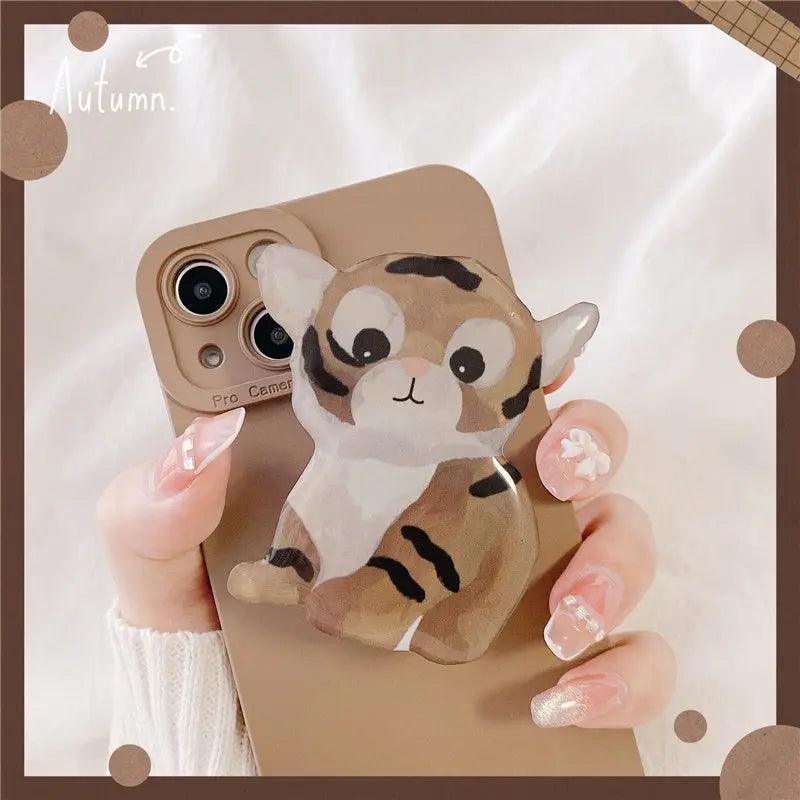 Oil Painting Tiger Mobile Phone Case Soft Cover Online Only