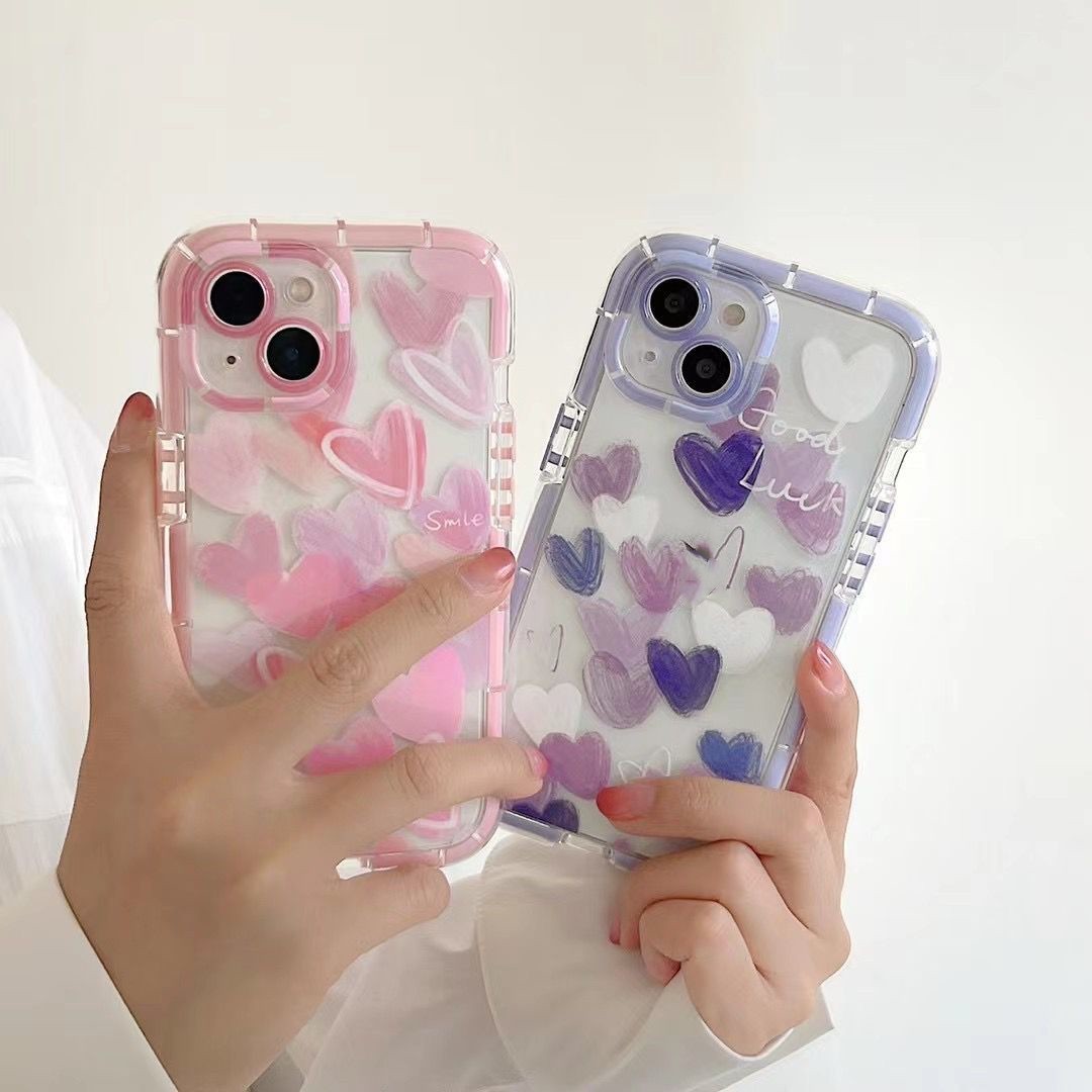 Girl Flower Love Mobile Phone Case For iPhone 14