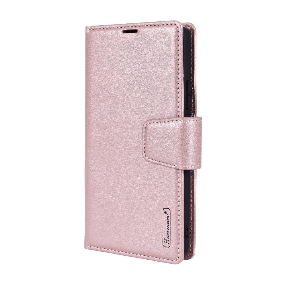 Hanman 2 in 1 Detachable Flip Leather Wallet Case With Magnetic Ring for Samsung Galaxy S24 Plus