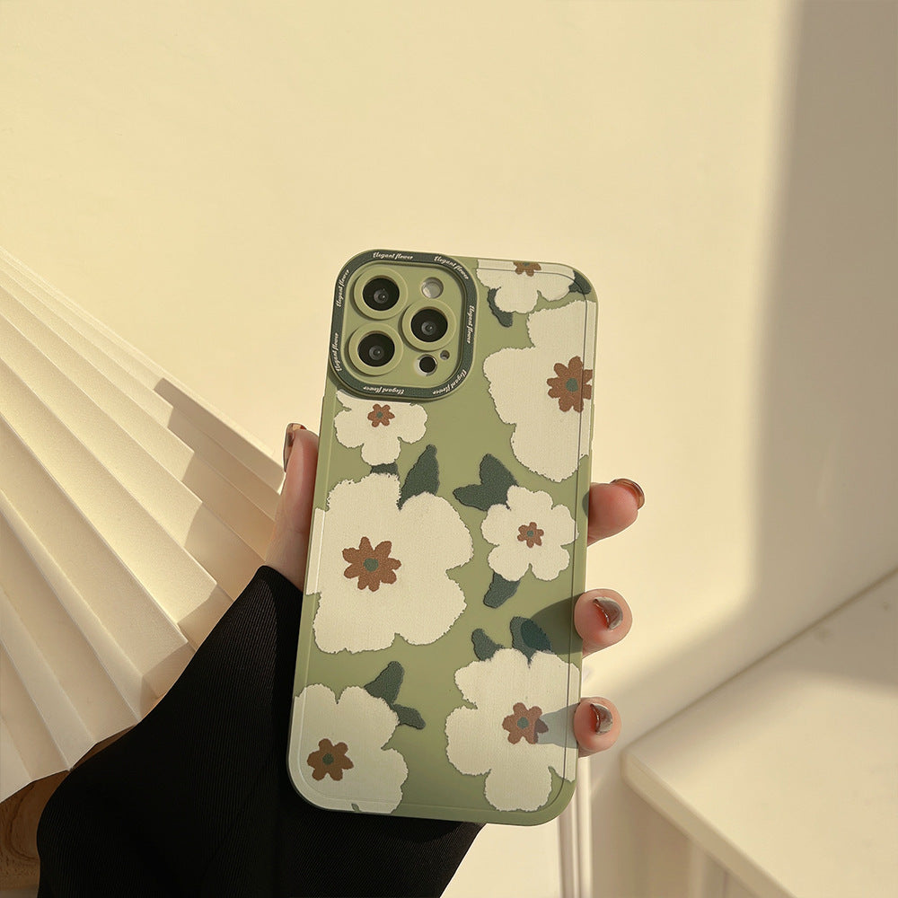 Back Cover Flower Art Applicable Phone Case For iPhone 15